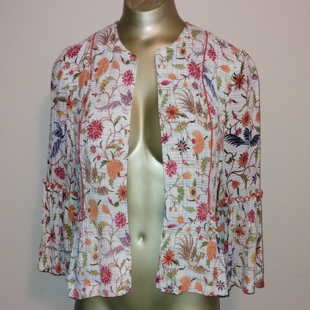 Anthropology Bird Bohemian Jacket